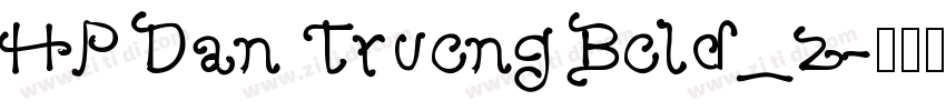 HP Dan Truong Bold_z字体转换